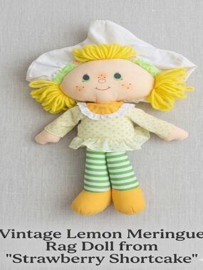 Strawberry shortcake lemon meringue Plush Rag Doll - Kids Toy